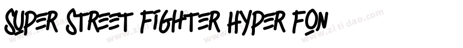 Super Street Fighter Hyper Fonting字体转换